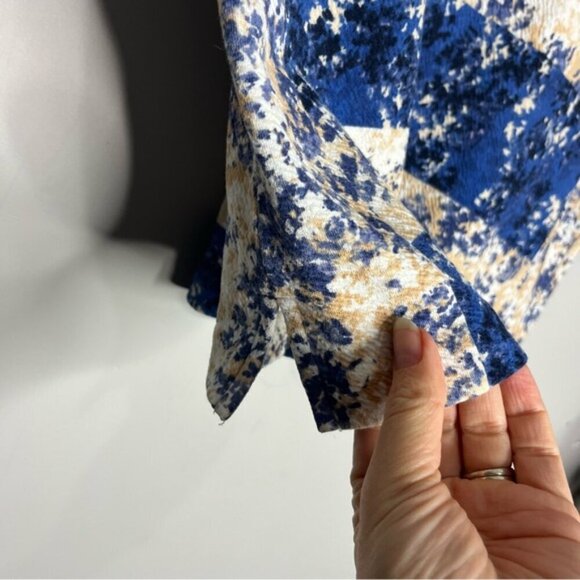 Anthropologie Postmark Floral Striped Textured Top, size L - Picture 7 of 12